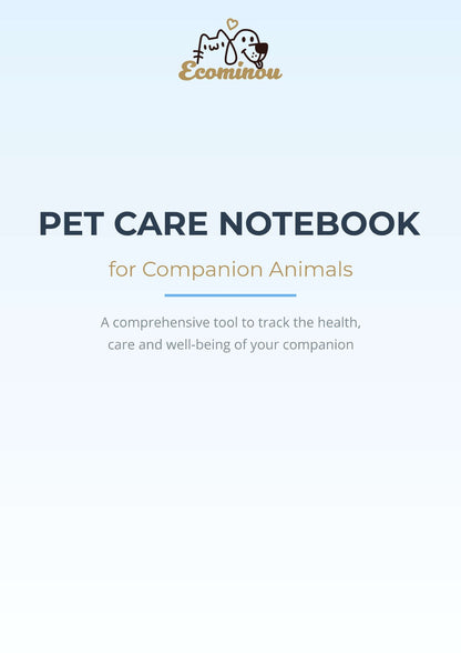 Pet Care Notebook